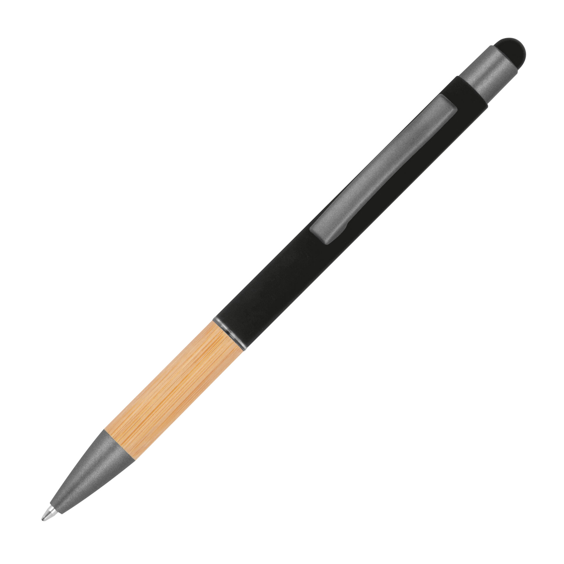 Kuličkové pero s bambusovou úchopovou zónou