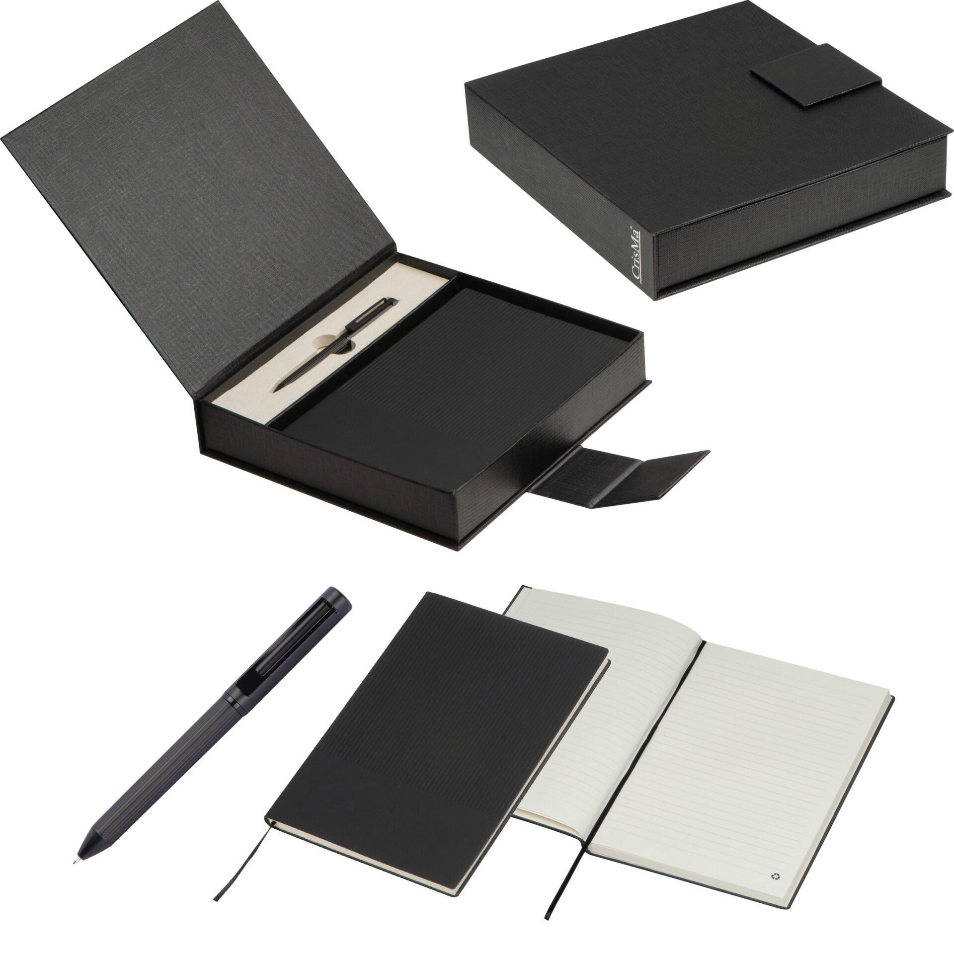 Sada notebooku a biros
