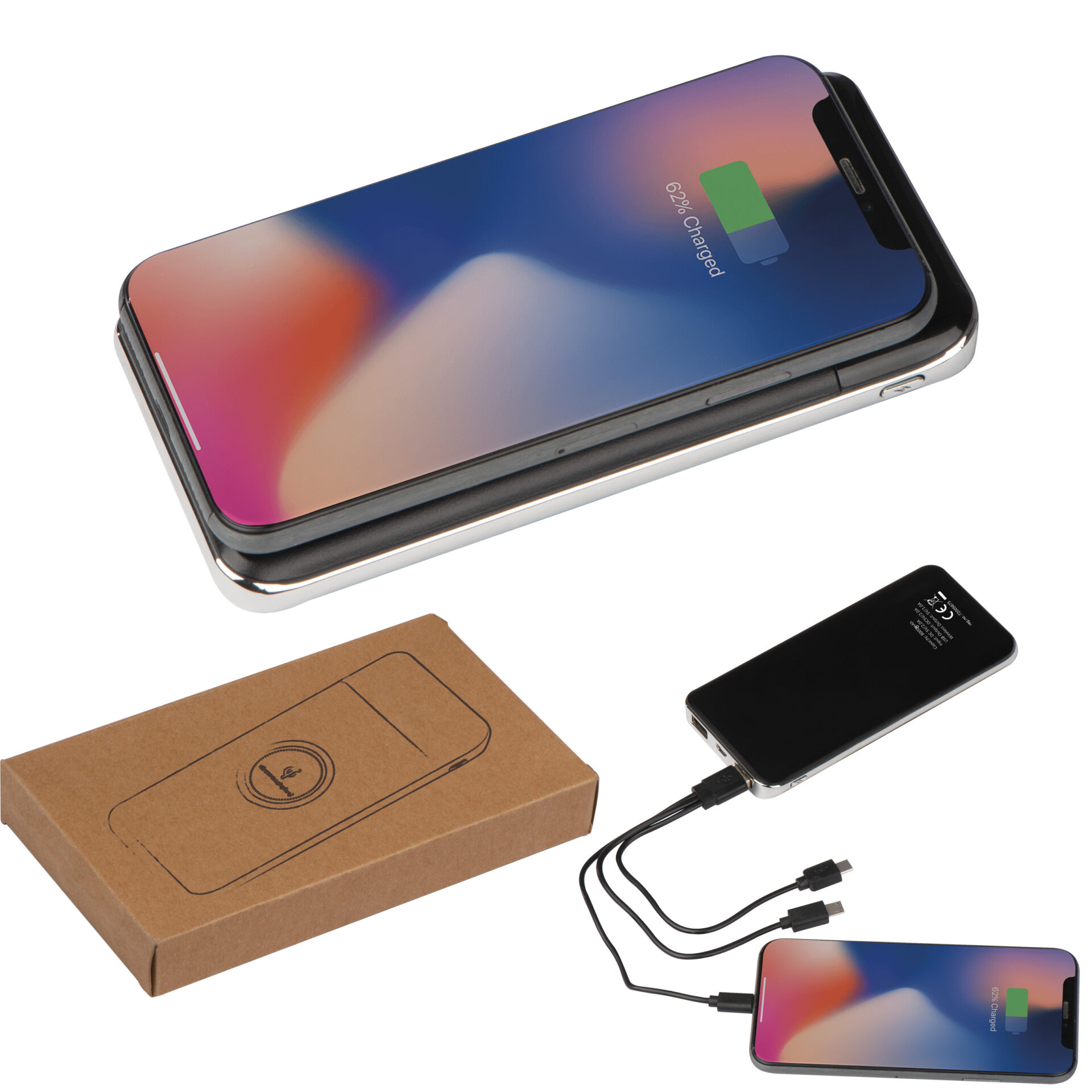 Bezdrátová powerbanka - 8000 mAh
