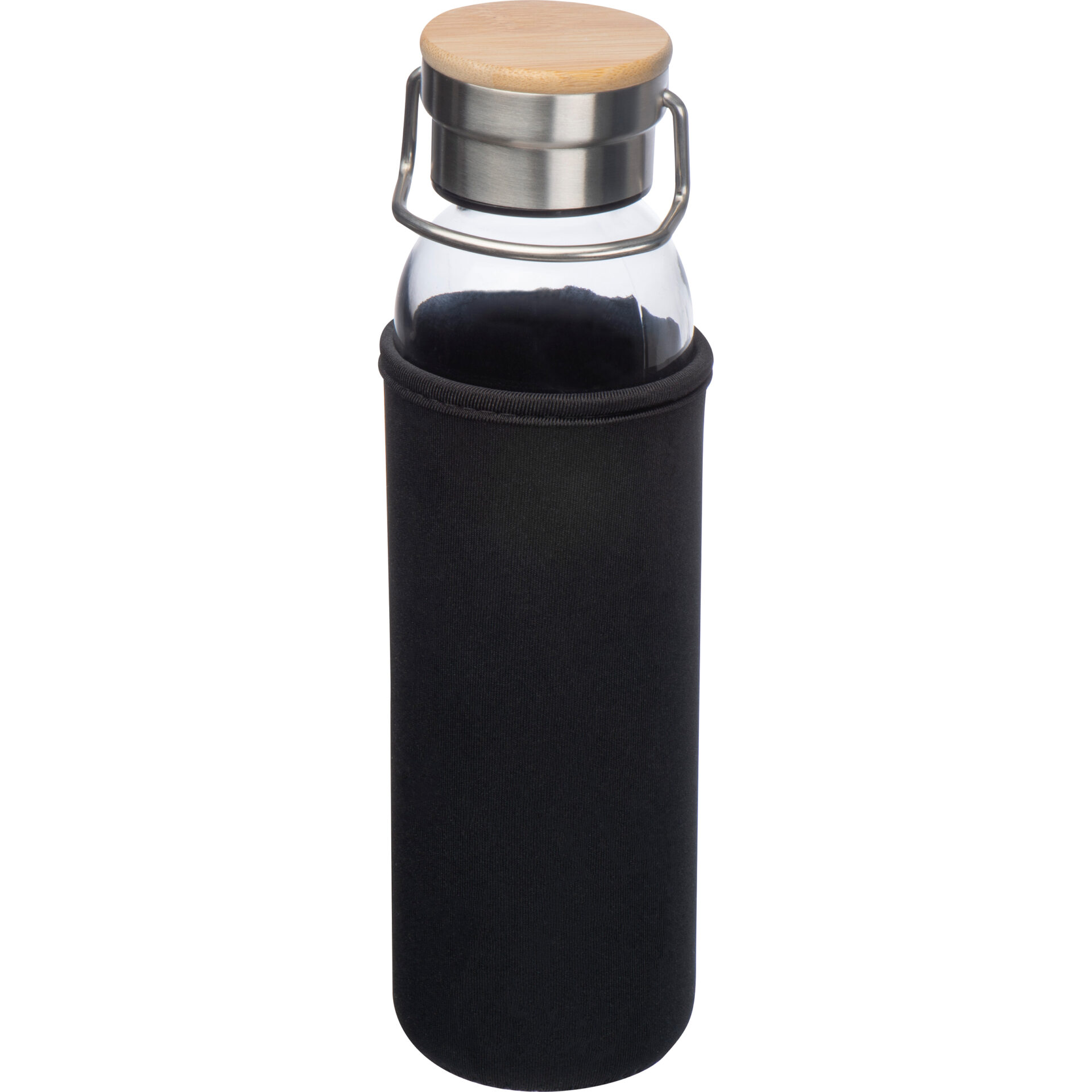 Skleněná láhev s neoprenovým pouzdrem, 600 ml