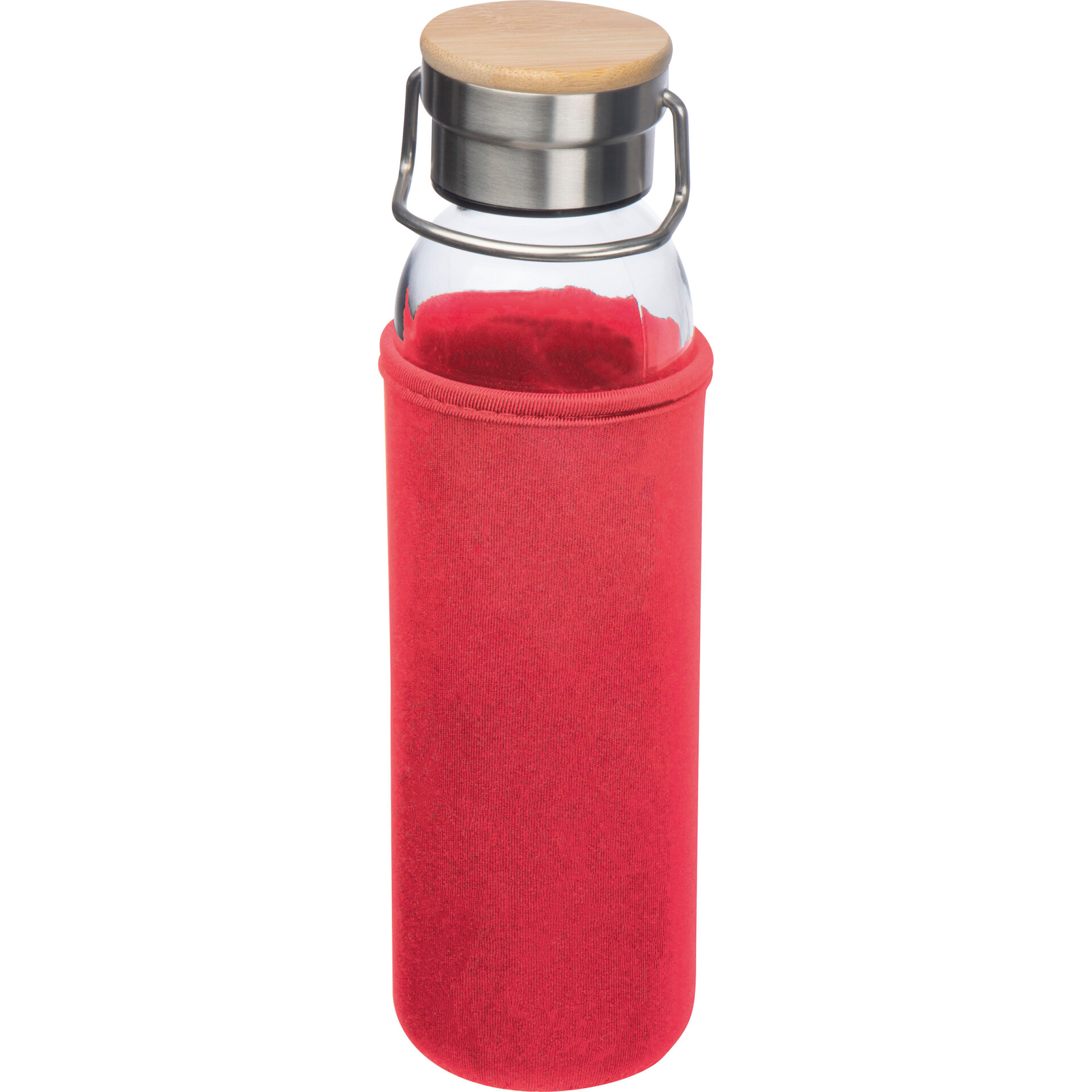 Skleněná láhev s neoprenovým pouzdrem, 600 ml