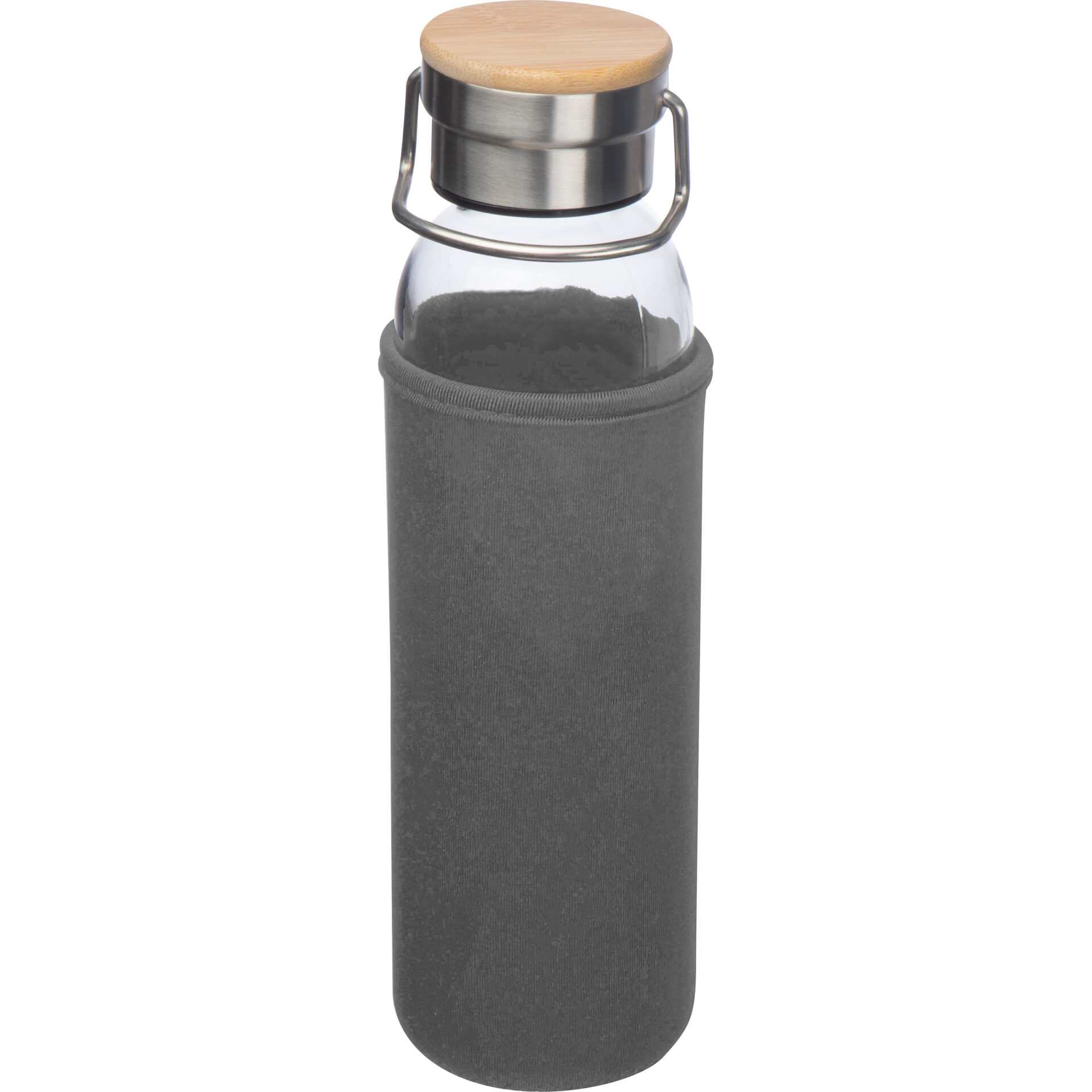 Skleněná láhev s neoprenovým pouzdrem, 600 ml
