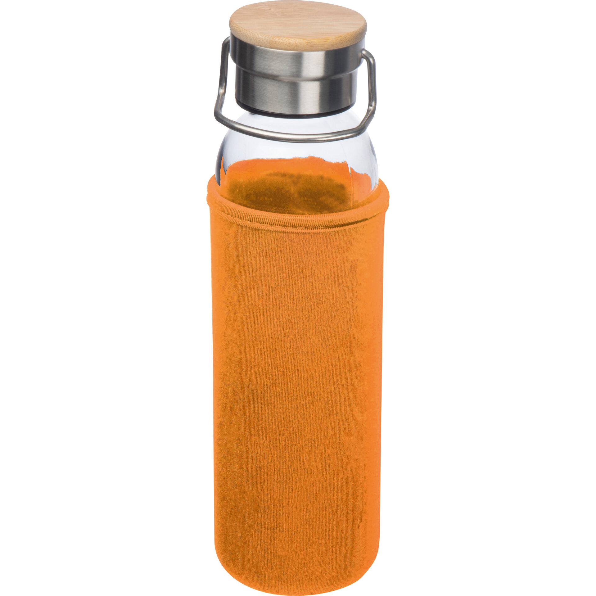 Skleněná láhev s neoprenovým pouzdrem, 600 ml