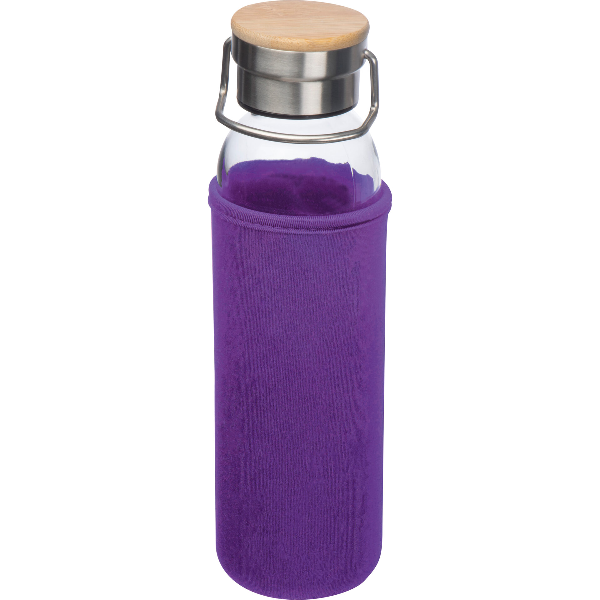Skleněná láhev s neoprenovým pouzdrem, 600 ml