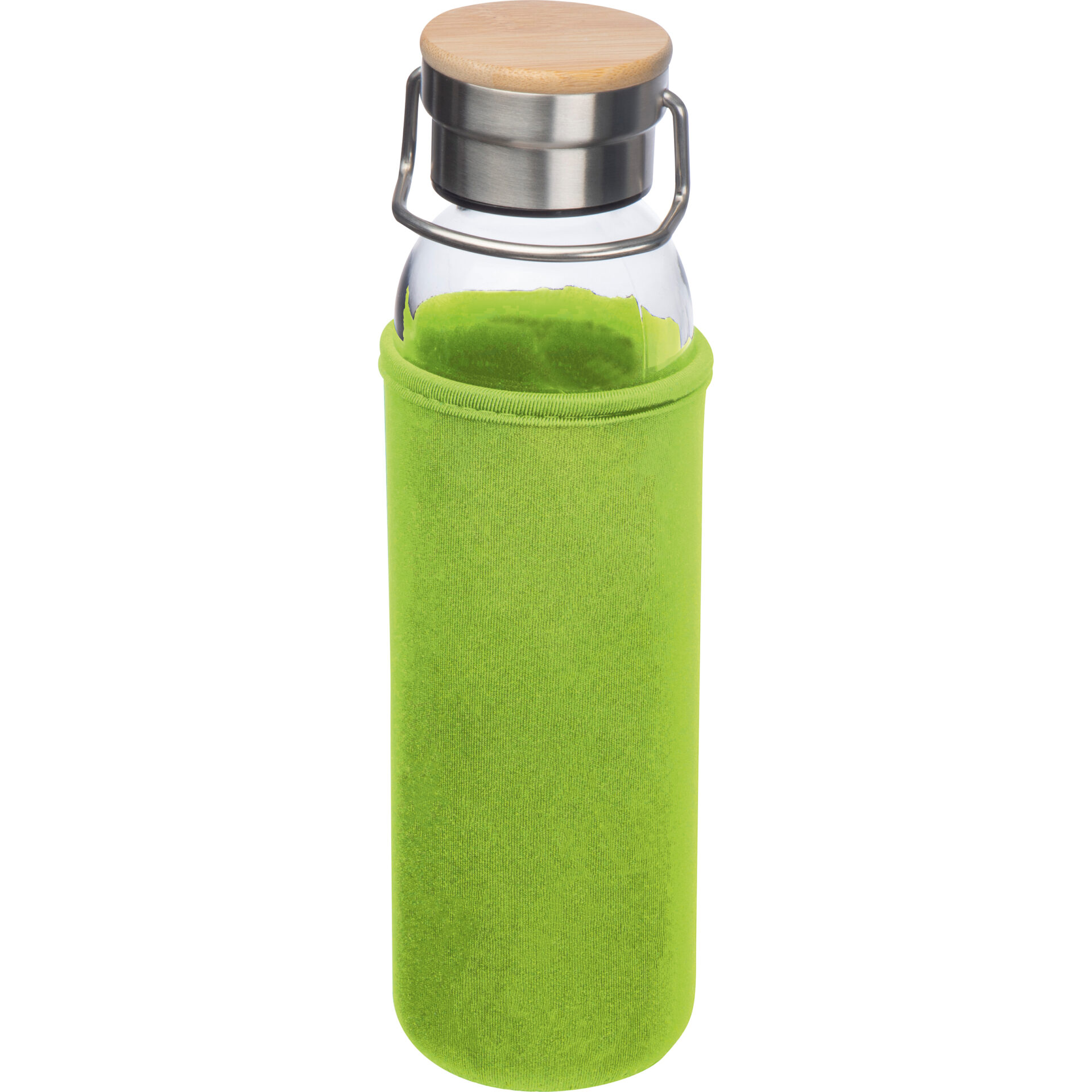 Skleněná láhev s neoprenovým pouzdrem, 600 ml