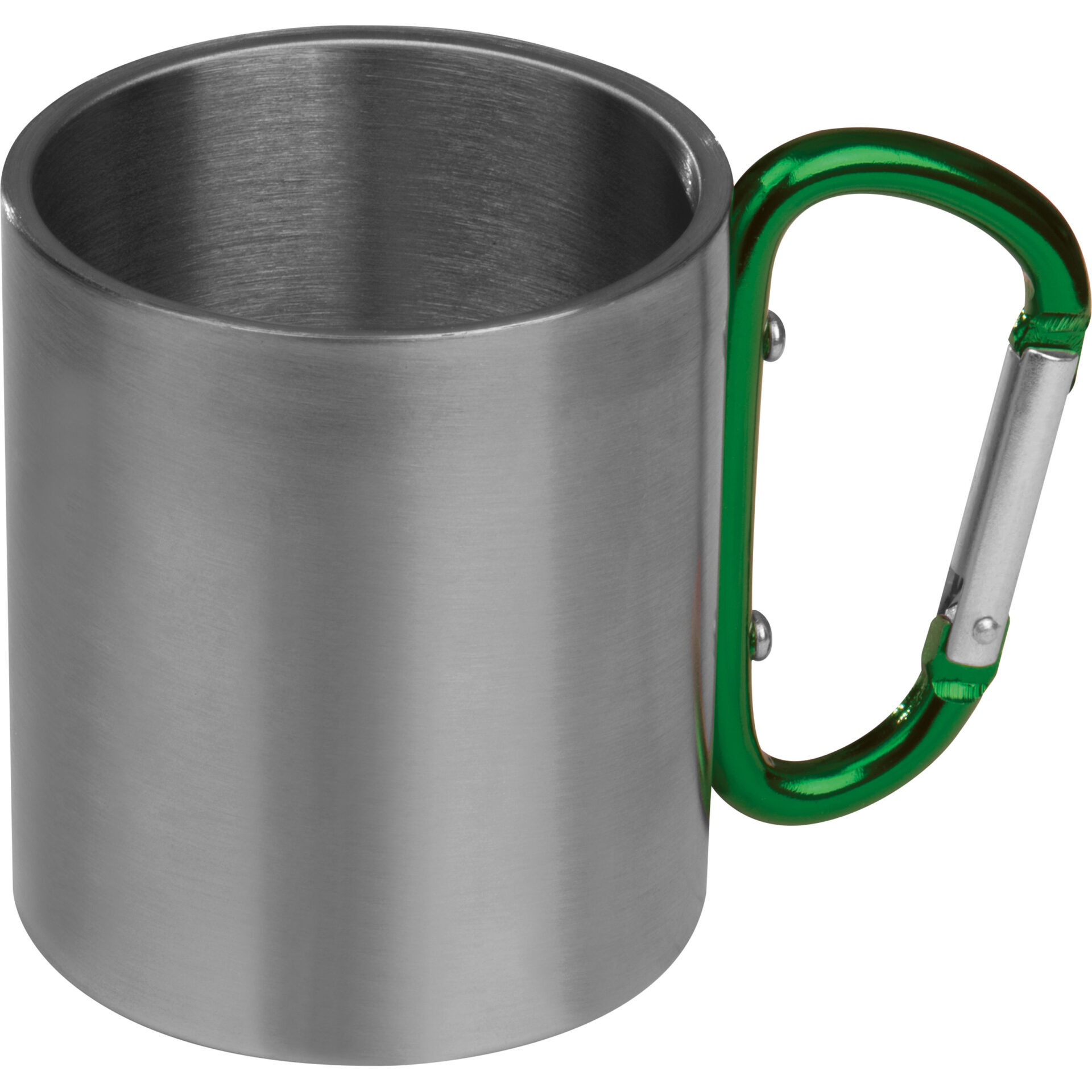 Kovový hrnek s karabinou