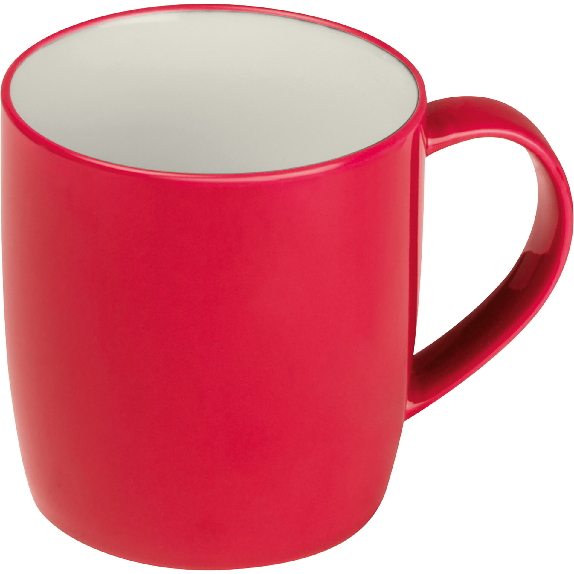Porcelánový šálek, uvnitř bílý a zvenku barevný
